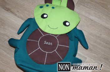 sac a dos tortue personnalisé maternelle