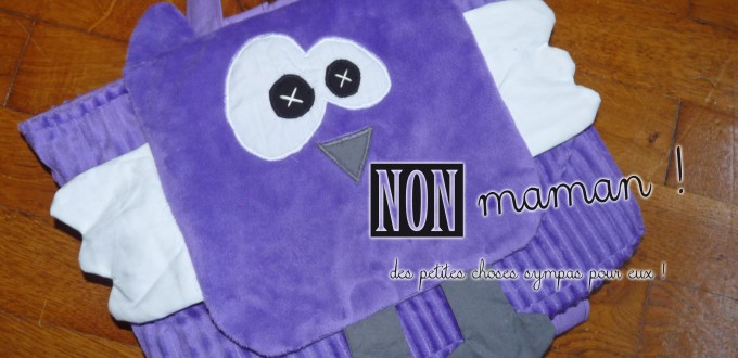 sac a dos maternelle hibou violet cartable