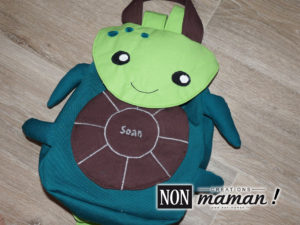 sac a dos tortue personnalisé maternelle